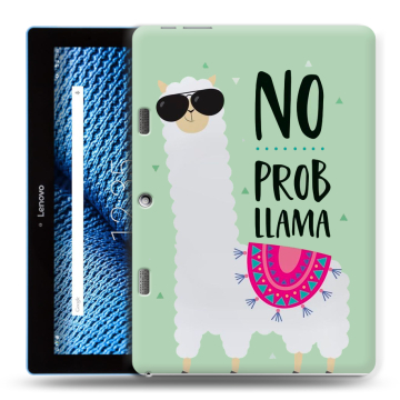 Силиконовый чехол на планшета Lenovo Tab 10 TB-X103F с принтом Лама Силиконовый чехол на планшета Lenovo Tab 10 TB-X103F с принтом Лама