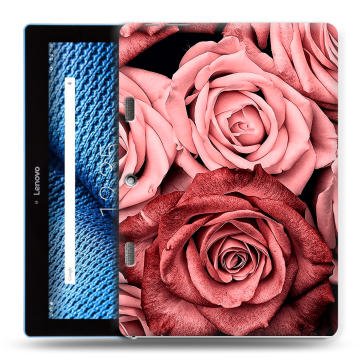 Силиконовый чехол на планшета Lenovo Tab 10 TB-X103F с принтом Цветы розы Силиконовый чехол на планшета Lenovo Tab 10 TB-X103F с принтом Цветы розы