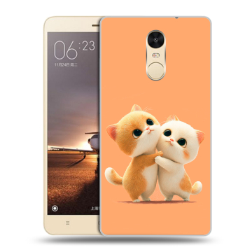 Силиконовый противоударный чехол на Xiaomi RedMi Note 4X с принтом Милые котики Силиконовый противоударный чехол на Xiaomi RedMi Note 4X с принтом Милые котики
