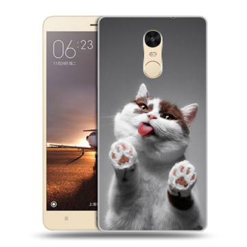 Силиконовый противоударный чехол на Xiaomi RedMi Note 4X с принтом Коты Силиконовый противоударный чехол на Xiaomi RedMi Note 4X с принтом Коты