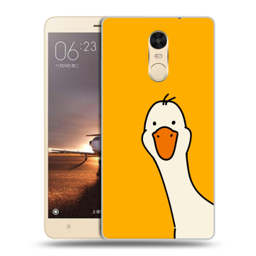 Силиконовый противоударный чехол на Xiaomi RedMi Note 4X с принтом Утка