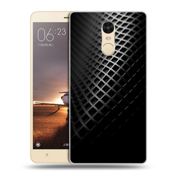 Силиконовый противоударный чехол на Xiaomi RedMi Note 4X с принтом Текстура металла Силиконовый противоударный чехол на Xiaomi RedMi Note 4X с принтом Текстура металла