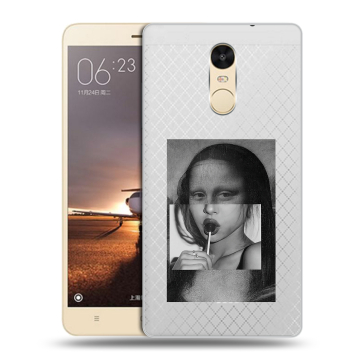 Силиконовый противоударный чехол на Xiaomi RedMi Note 4X с принтом Мона Лиза