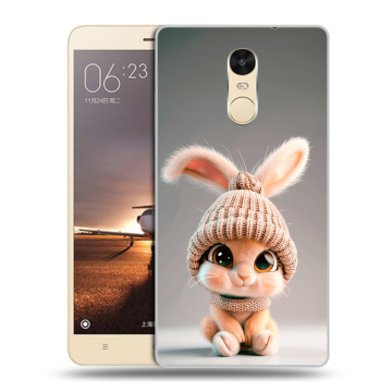 Силиконовый противоударный чехол на Xiaomi RedMi Note 4X с принтом Кролик