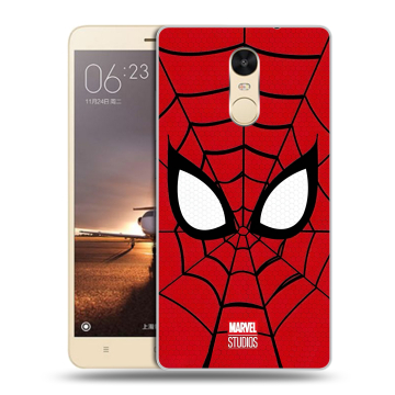 Силиконовый противоударный чехол на Xiaomi RedMi Note 4X с принтом человек паук spiderman