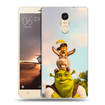 Силиконовый противоударный чехол на Xiaomi RedMi Note 4X с принтом Шрек Shrek Силиконовый противоударный чехол на Xiaomi RedMi Note 4X с принтом Шрек Shrek