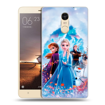 Силиконовый противоударный чехол на Xiaomi RedMi Note 4X с принтом Холодное сердце Frozen Силиконовый противоударный чехол на Xiaomi RedMi Note 4X с принтом Холодное сердце Frozen
