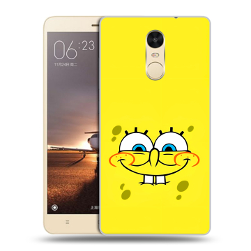 Силиконовый противоударный чехол на Xiaomi RedMi Note 4X с принтом спанчбоб спанч боб Силиконовый противоударный чехол на Xiaomi RedMi Note 4X с принтом спанчбоб спанч боб