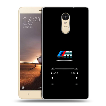Силиконовый противоударный чехол на Xiaomi RedMi Note 4X с принтом БМВ BMW