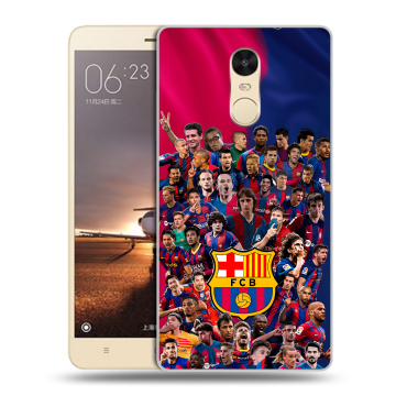Силиконовый противоударный чехол на Xiaomi RedMi Note 4X с принтом Барселона Barcelona Силиконовый противоударный чехол на Xiaomi RedMi Note 4X с принтом Барселона Barcelona