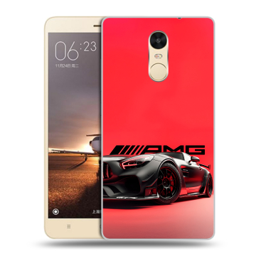 Силиконовый противоударный чехол на Xiaomi RedMi Note 4X с принтом Мерседес Mercedes AMG Силиконовый противоударный чехол на Xiaomi RedMi Note 4X с принтом Мерседес Mercedes AMG