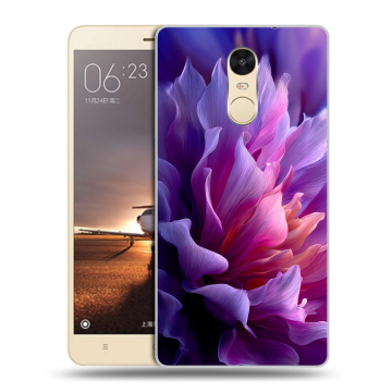 Силиконовый противоударный чехол на Xiaomi RedMi Note 4X с принтом женский цветы Силиконовый противоударный чехол на Xiaomi RedMi Note 4X с принтом женский цветы