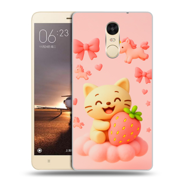 Силиконовый противоударный чехол на Xiaomi RedMi Note 4X с принтом для девочек
