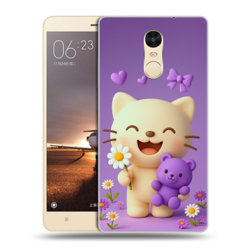 Силиконовый противоударный чехол на Xiaomi RedMi Note 4X с принтом для девочек