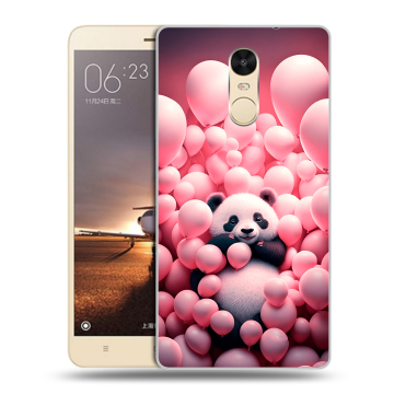 Силиконовый противоударный чехол на Xiaomi RedMi Note 4X с принтом Панда