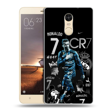 Силиконовый противоударный чехол на Xiaomi RedMi Note 4X с принтом Реал Роналдо Силиконовый противоударный чехол на Xiaomi RedMi Note 4X с принтом Реал Роналдо