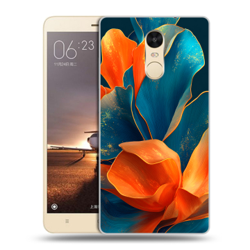 Силиконовый противоударный чехол на Xiaomi RedMi Note 4X с принтом Цветы Силиконовый противоударный чехол на Xiaomi RedMi Note 4X с принтом Цветы