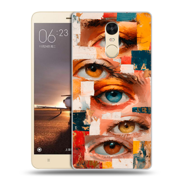 Силиконовый противоударный чехол на Xiaomi RedMi Note 4X с принтом Модный принт Силиконовый противоударный чехол на Xiaomi RedMi Note 4X с принтом Модный принт