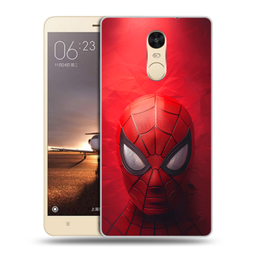 Силиконовый противоударный чехол на Xiaomi RedMi Note 4X с принтом Spiderman Человек паук Силиконовый противоударный чехол на Xiaomi RedMi Note 4X с принтом Spiderman Человек паук