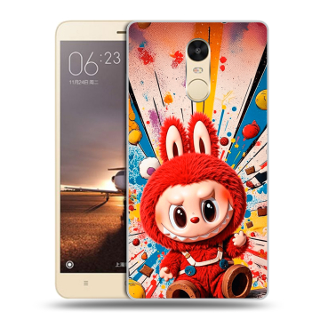 Силиконовый противоударный чехол на Xiaomi RedMi Note 4X с принтом Labubu Лабубу Силиконовый противоударный чехол на Xiaomi RedMi Note 4X с принтом Labubu Лабубу