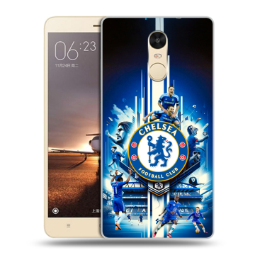 Силиконовый противоударный чехол на Xiaomi RedMi Note 4X с принтом Chelsea Челси Силиконовый противоударный чехол на Xiaomi RedMi Note 4X с принтом Chelsea Челси