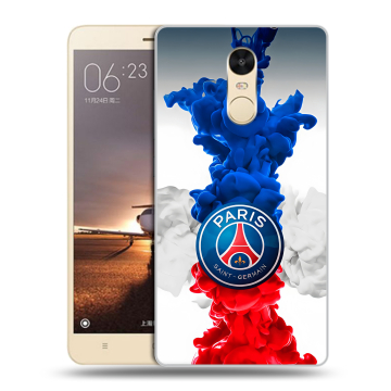 Силиконовый противоударный чехол на Xiaomi RedMi Note 4X с принтом PSG ПСЖ Силиконовый противоударный чехол на Xiaomi RedMi Note 4X с принтом PSG ПСЖ