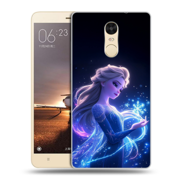 Силиконовый противоударный чехол на Xiaomi RedMi Note 4X с принтом Холодное сердце Frozen Силиконовый противоударный чехол на Xiaomi RedMi Note 4X с принтом Холодное сердце Frozen