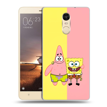 Силиконовый противоударный чехол на Xiaomi RedMi Note 4X с принтом Спанч боб Спанчбоб Силиконовый противоударный чехол на Xiaomi RedMi Note 4X с принтом Спанч боб Спанчбоб