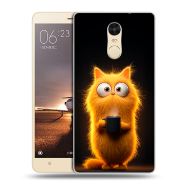 Силиконовый противоударный чехол на Xiaomi RedMi Note 4X с принтом Смешной кот Силиконовый противоударный чехол на Xiaomi RedMi Note 4X с принтом Смешной кот