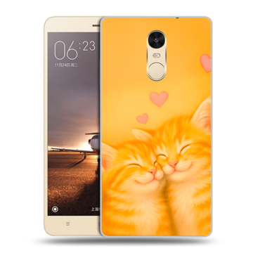 Силиконовый противоударный чехол на Xiaomi RedMi Note 4X с принтом Милые котята