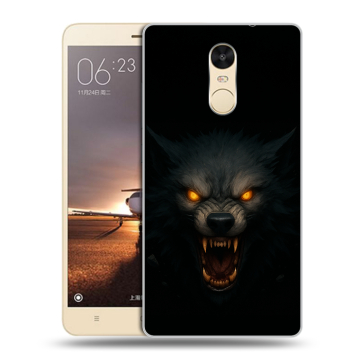 Силиконовый противоударный чехол на Xiaomi RedMi Note 4X с принтом Волк Силиконовый противоударный чехол на Xiaomi RedMi Note 4X с принтом Волк
