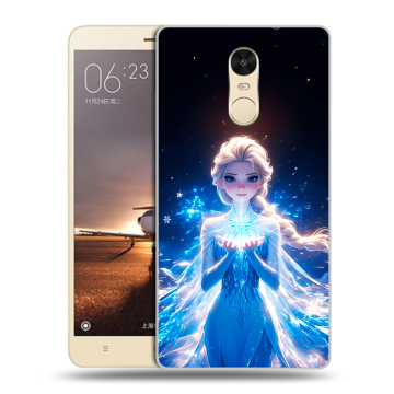 Силиконовый противоударный чехол на Xiaomi RedMi Note 4X с принтом Холодное сердце Frozen Силиконовый противоударный чехол на Xiaomi RedMi Note 4X с принтом Холодное сердце Frozen