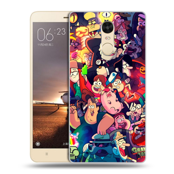 Силиконовый противоударный чехол на Xiaomi RedMi Note 4X с принтом Gravity Falls Гравити Фолз Силиконовый противоударный чехол на Xiaomi RedMi Note 4X с принтом Gravity Falls Гравити Фолз