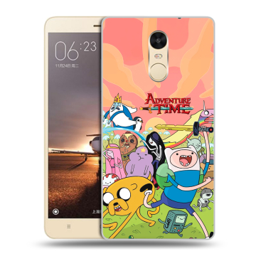 Силиконовый противоударный чехол на Xiaomi RedMi Note 4X с принтом Adventure time Время приключений Силиконовый противоударный чехол на Xiaomi RedMi Note 4X с принтом Adventure time Время приключений