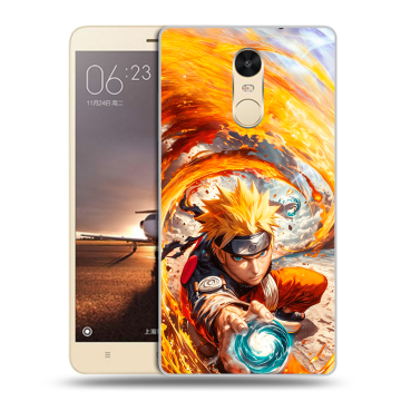 Силиконовый противоударный чехол на Xiaomi RedMi Note 4X с принтом Аниме Наруто Naruto Силиконовый противоударный чехол на Xiaomi RedMi Note 4X с принтом Аниме Наруто Naruto