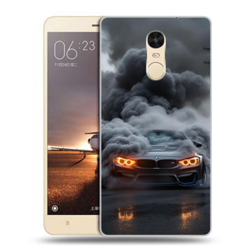 Силиконовый противоударный чехол на Xiaomi RedMi Note 4X с принтом BMW БМВ