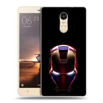 Силиконовый противоударный чехол на Xiaomi RedMi Note 4X с принтом IronMan Железный человек Силиконовый противоударный чехол на Xiaomi RedMi Note 4X с принтом IronMan Железный человек