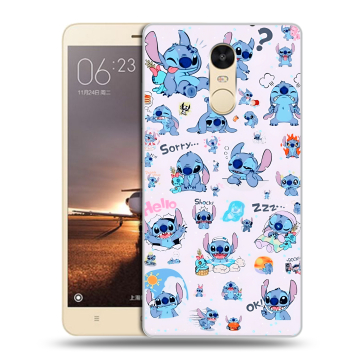 Силиконовый противоударный чехол на Xiaomi RedMi Note 4X с принтом Лило и Стич Силиконовый противоударный чехол на Xiaomi RedMi Note 4X с принтом Лило и Стич