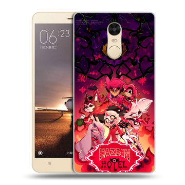 Силиконовый противоударный чехол на Xiaomi RedMi Note 4X с принтом Hazbin Hotel Отель Хазбин Силиконовый противоударный чехол на Xiaomi RedMi Note 4X с принтом Hazbin Hotel Отель Хазбин