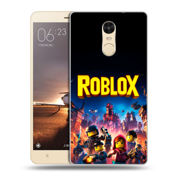 Силиконовый противоударный чехол на Xiaomi RedMi Note 4X с принтом Roblox Роблокс Силиконовый противоударный чехол на Xiaomi RedMi Note 4X с принтом Roblox Роблокс