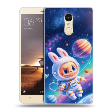 Силиконовый противоударный чехол на Xiaomi RedMi Note 4X с принтом Labubu Лабубу