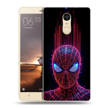 Силиконовый противоударный чехол на Xiaomi RedMi Note 4X с принтом Spiderman Человек паук Силиконовый противоударный чехол на Xiaomi RedMi Note 4X с принтом Spiderman Человек паук