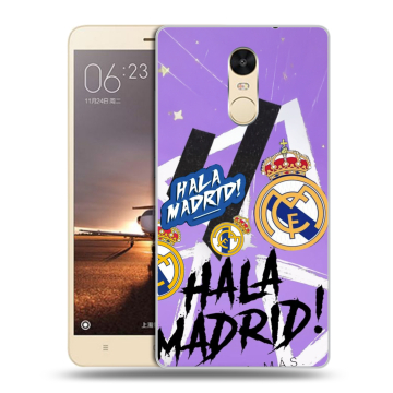 Силиконовый противоударный чехол на Xiaomi RedMi Note 4X с принтом Real Madrid Реал Мадрид Силиконовый противоударный чехол на Xiaomi RedMi Note 4X с принтом Real Madrid Реал Мадрид