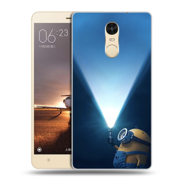 Силиконовый противоударный чехол на Xiaomi RedMi Note 4X с принтом Миньоны Силиконовый противоударный чехол на Xiaomi RedMi Note 4X с принтом Миньоны