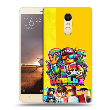 Силиконовый противоударный чехол на Xiaomi RedMi Note 4X с принтом Roblox Роблокс Силиконовый противоударный чехол на Xiaomi RedMi Note 4X с принтом Roblox Роблокс