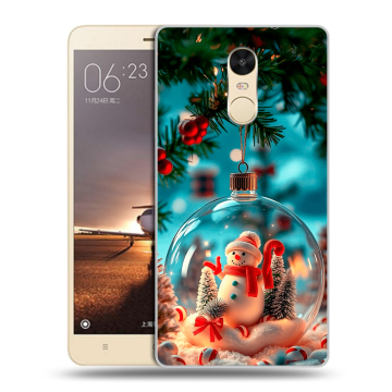 Силиконовый противоударный чехол на Xiaomi RedMi Note 4X с принтом Новый год Силиконовый противоударный чехол на Xiaomi RedMi Note 4X с принтом Новый год