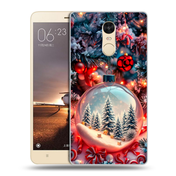 Силиконовый противоударный чехол на Xiaomi RedMi Note 4X с принтом Новый год Силиконовый противоударный чехол на Xiaomi RedMi Note 4X с принтом Новый год