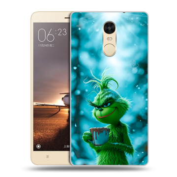 Силиконовый противоударный чехол на Xiaomi RedMi Note 4X с принтом Новый год гринч Силиконовый противоударный чехол на Xiaomi RedMi Note 4X с принтом Новый год гринч
