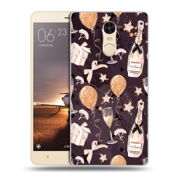 Силиконовый противоударный чехол на Xiaomi RedMi Note 4X с принтом Новый год Силиконовый противоударный чехол на Xiaomi RedMi Note 4X с принтом Новый год