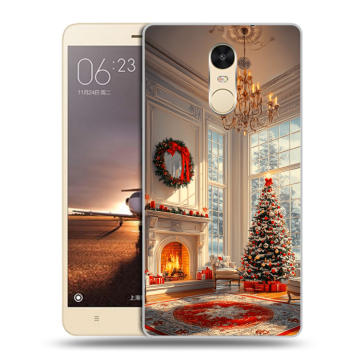 Силиконовый противоударный чехол на Xiaomi RedMi Note 4X с принтом Новый год Силиконовый противоударный чехол на Xiaomi RedMi Note 4X с принтом Новый год